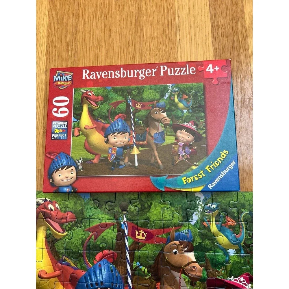 Ravensburger Mike The Knight Forest Friends 60 piece jigsaw puzzle complete